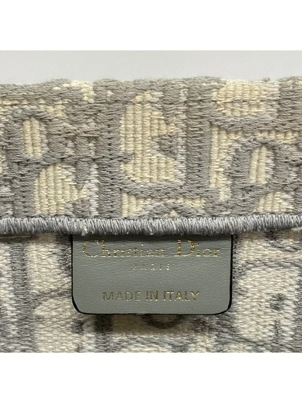 Dior Tote Bag Book Canvas Gray